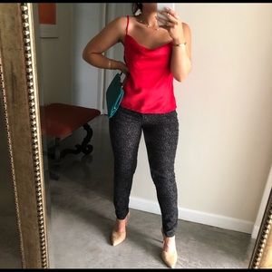 Ann Taylor loft velvet jeggings